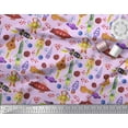 thumbnail image 2 of Soimoi Rayon Fabric Rocket,Planet & Astronaut Cartoon Print Fabric by The Yard 56 Inch Wide, 2 of 3