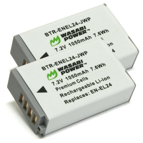 Wasabi Power Battery for Nikon EN-EL24 (2-Pack)