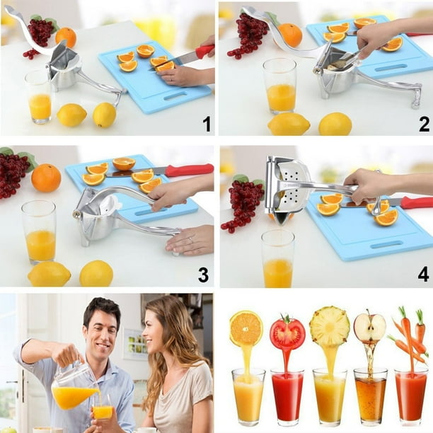 Manual fruit juicer aluminum alloy lemon citrus squeezer mobile juicer Walmart
