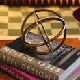 thumbnail image 6 of Adam & Friends Home Decor Metal Galena Atomic Ball Sculpture | 1-Piece | Antique Gold, 6 of 6