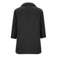 thumbnail image 6 of Yigetop Blazers for Women Business Casual, Ladies' Button Down Solid Color Cardigan Small Suit with Pockets and Three Quarter Sleeves 3/4 Sleeve Blazer for Women Black L, 6 of 6