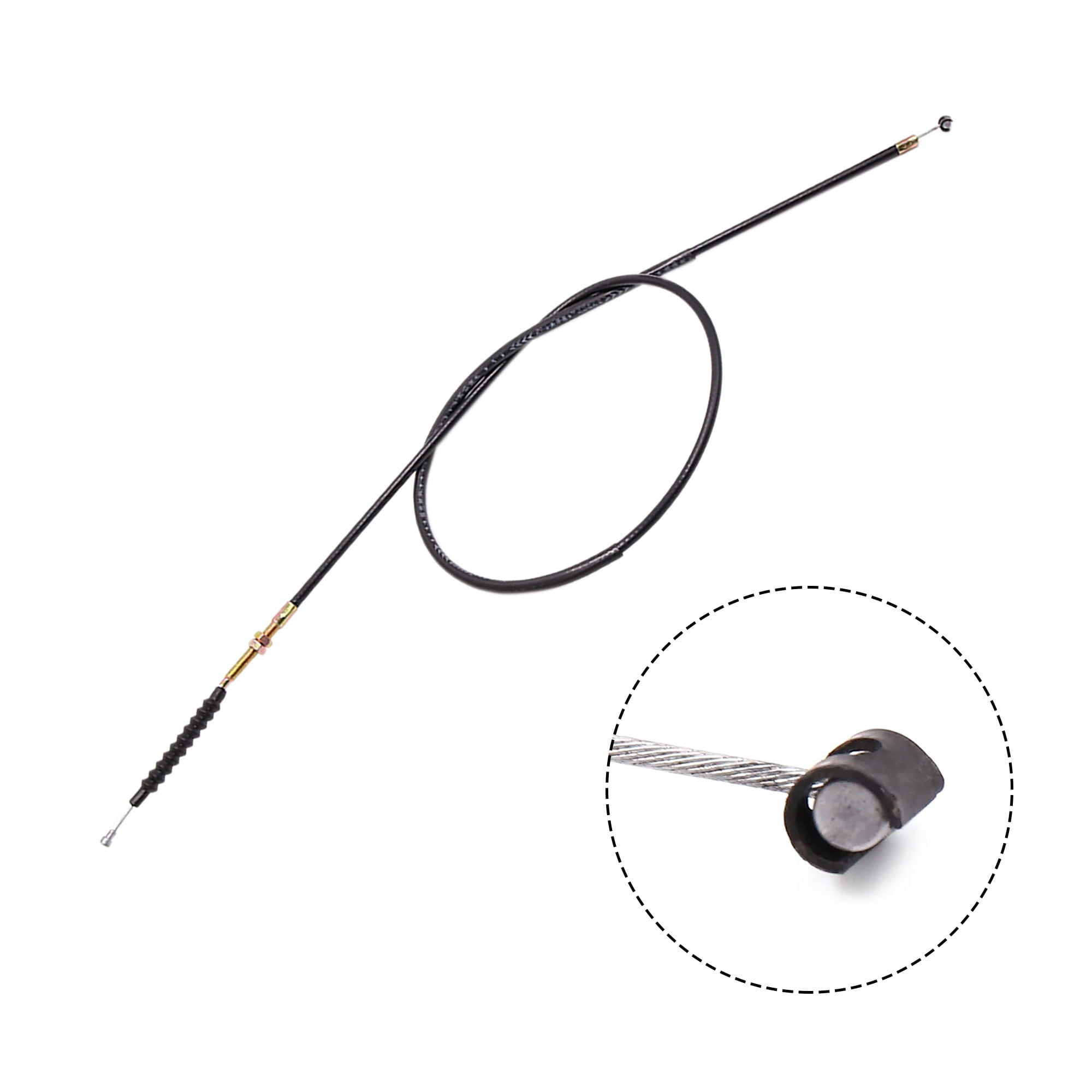Unique Bargains 130cm Length Rubber Coated Motorcycle Motorbike Clutch Cable for CG200