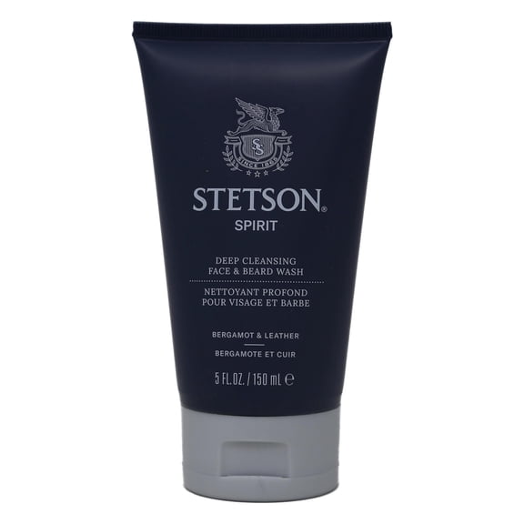 Stetson Spirit Deep Cleansing Face & Beard Wash Bergamot & Leather 5oz/150ml
