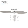 thumbnail image 2 of Uxcell RC Propellers 2 Vane Blades Props 9x4.5 Inch Grey with Adapter Rings for Electric Airplane Aircraft, Pack of 4, 2 of 6