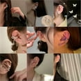 thumbnail image 3 of QQTDFG Fashion Butterfly Zircon Chain Earrings Ear Clip Drop Dangle Women Jewelry Gift-#13, 3 of 9