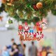 thumbnail image 2 of Árbol De Navidad Colgante Pequeño Colgante De Madera Con Dibujo En Color Campana Adornos Navideños, 2 of 2