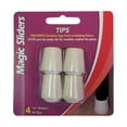 thumbnail image 1 of Magic Sliders 5005781 Embout de Jambe Rond en Caoutchouc, Beige - 0,63 Po - Lot de 4, 1 of 2