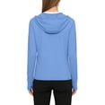 thumbnail image 4 of Garbnen M-4XL Sun Protection Jacket Women Long Sleeve Zip Up Hoodie Women with Pockets Summer Camping Outdoor Sunshirt Women with Thumb Holes Blue 4XL, 4 of 5