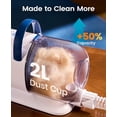 thumbnail image 7 of Dog Grooming Vacuum, 15000Pa Pet Vacuum Kit Shedding 99% Pet Hair, Dog Grooming Clippers with Trimmer Nail Grinder, ≤ 59dB Quiet Brush with 6 Tools, 2L Canister for Home Cleaning,Cozy  2, 7 of 7