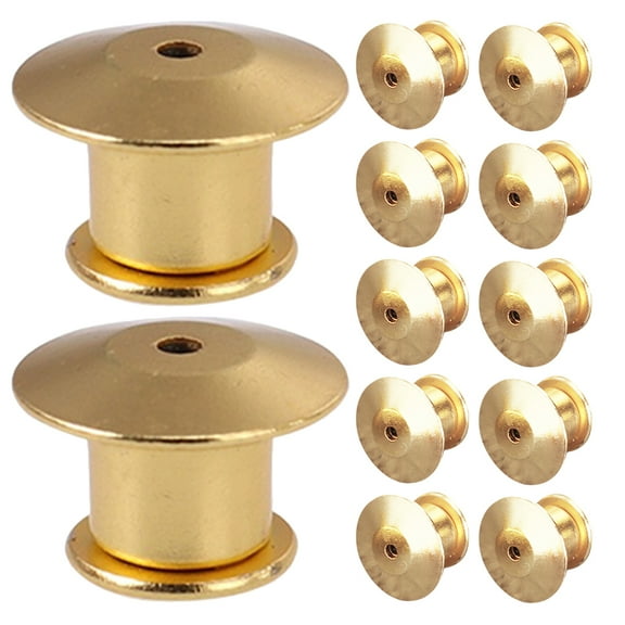 Kuyiluo pin keeper 32Pcs Locking Pin Backs Pin Badge Backs Replacement Brooch Pin Keepers for Bag Hat