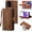 Brown, variant on Wallet Case for Samsung Galaxy S20 FE 5G, Vintage Premium PU Leather Cover Flip Case with Card Slots Magnetic Closure Zipper Pocket Kickstand Handbag with Hand Strap - Diamond Purple