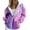 Purple, variant on Bovemsi Sweatshirt for Women Zip Activewear Jacket Coat Printed Fall Outwear With Pockets Zip Up Hoodie