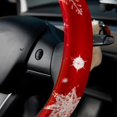 thumbnail image 5 of Snowflake 14.5 Inch Printing PVC Leather Car Wheel Cover, Steering Wheel Cover, Auto Accessories, 5 of 6