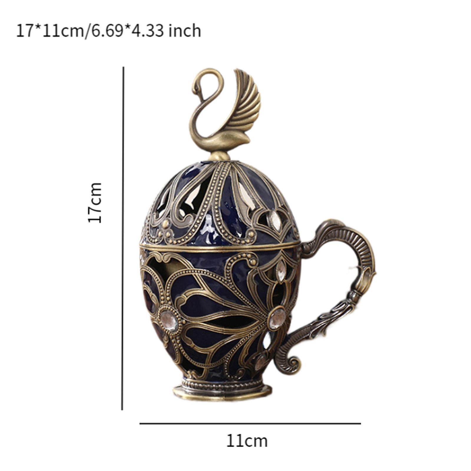 WLPZXP Incense Burner Unique Ash Catcher Censer Incense Stand Incense Holder for Sticks Blue