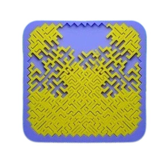 Visland 1 Set 3D Printed Geometric Puzzle Impossible Challenge Difficult Jigsaw Game Brain Challenge Resin Kids Teens Adults Puzzle Educational Toy