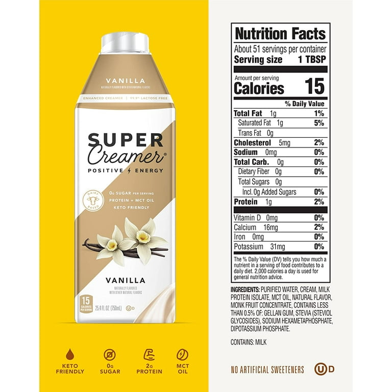 Kitu Super Creamer, Vanilla Flavor, High Protein, Low Carb, Keto