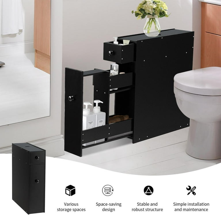 Bathroom Side Storage Cabinet Small Floor Bathroom Organizer Side