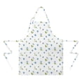 thumbnail image 2 of Pioneer Flower Floral Print Pattern Apron for Women and Men, Cotton Linen Waterproof with Pockets, Adjustable, 33x27 Inch for Kitchen, Gardening, BBQ, Salon, 2 of 6