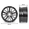 thumbnail image 5 of YeulionCraft 18" Wheel Rim for Toyota Camry 2018-2022, 18 x 18 inch Gunmetal Gray Rims, 5 of 6
