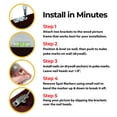 thumbnail image 7 of PicGenie 70-Piece Patented Zinc Picture Hanging Kit, Eco Pak, Hangs 8 Wooden Frames Up to 75 lbs, No Measuring Needed, Wall Picture Hangers with Tackle Box, Drywall Anchors, and Hardware, 7 of 7