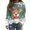 Green, variant on Womens Christmas Cozy Sweatshirt Smooth Long Sleeve Lightweight Build Printed Great for Family Gatherings and Christmas Parties with a Relaxed Feel