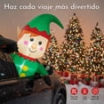 thumbnail image 4 of Inflable Navidad Jardimex Duende Gnomo Carro Automovil Interior 92cm, 4 of 8