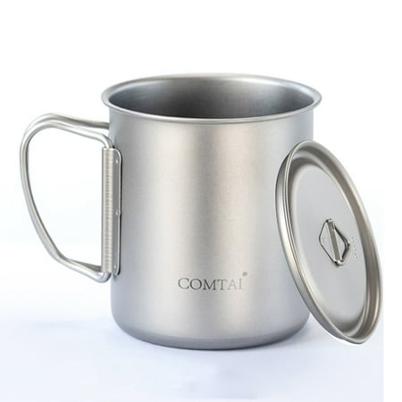 

Titanium Pot Camping Water Cup Coffee Mug Lightweight Camping Outdoor Tableware