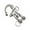128mm, variant on Jaw Shackle 316 Stainless Steel for HalyardDiving 70 128mm Shackle