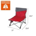 thumbnail image 3 of Ozark Trail Quad Low Event Chair, Red, 3 of 14