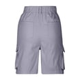 thumbnail image 3 of Ruimatai Women's Shorts Solid Color Casual Elastic Waist Comfortable Stretchy Soft Breathable Summer Shorts with Pockets, 3 of 5