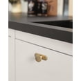 thumbnail image 5 of Goo-Ki 6 Pack Champagne Bronze Zinc Alloy Cabinet Knobs with Backplate Back Plate Spacer - Retro Brass Single Hole Cabinet Pull Handles Hardware for Bedroom Kitchen, 5 of 8