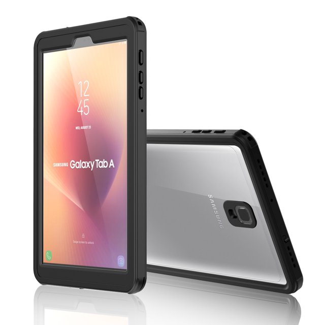 Tablet Waterproof Case For Samsung Galaxy Tab A2 10.5 Inch(T590) Underwater Case Rain Snow Dust Proof Protective Slim Cover (Black)