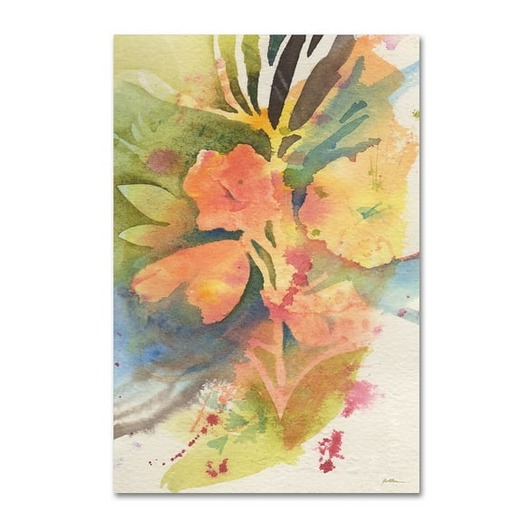 Trademark Fine Art "Sunlight Blossoming" Canvas Art by Sheila Golden
