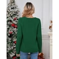 thumbnail image 3 of Cogild Snowman Christmas Sweaters for Womens Cozy Holiday Knitted Pullover for Winter, 3 of 7