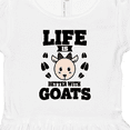 thumbnail image 4 of Inktastic Life is Better with Goats Girls Toddler Dress, 4 of 5