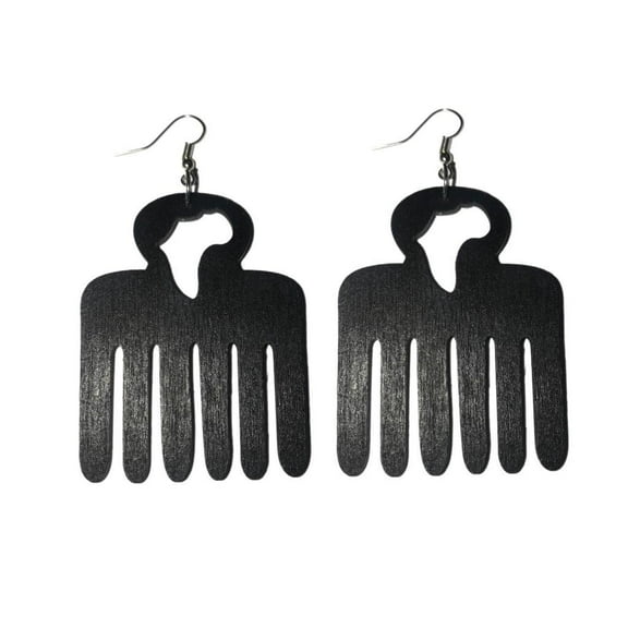 Africa Afro Pick Earrings