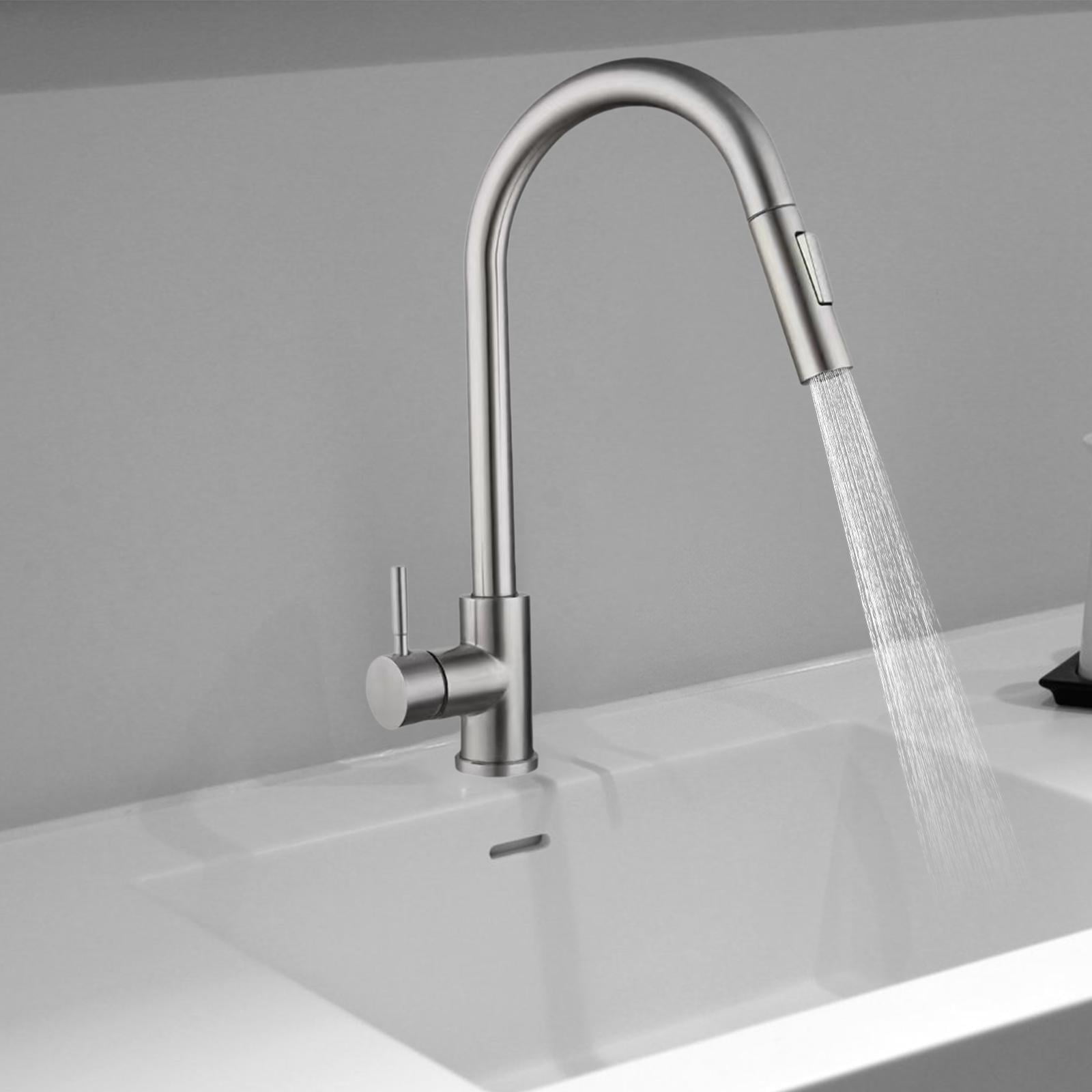 WLPZXP Pull Out Kitchen Sink Faucet Waterfall Kitchen Mixer Faucet Utility Sink Faucet