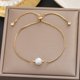thumbnail image 1 of Pulsera de acero de titanio Pulsera de moda personalizada sencilla y combinable para mujer, 1 of 6