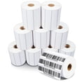 thumbnail image 1 of Etiquetas térmicas directas Aegis Adhesives 4x1 para códigos de barras, 10 rollos, 1 of 6