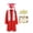 Red, variant on Odeerbi 5-15 Years Kids Teen Boys Girls Graduation Gown Set Shiny Robe with Cap, Stole & Diploma Card 4-Piece Outfit for Graduation Ceremony