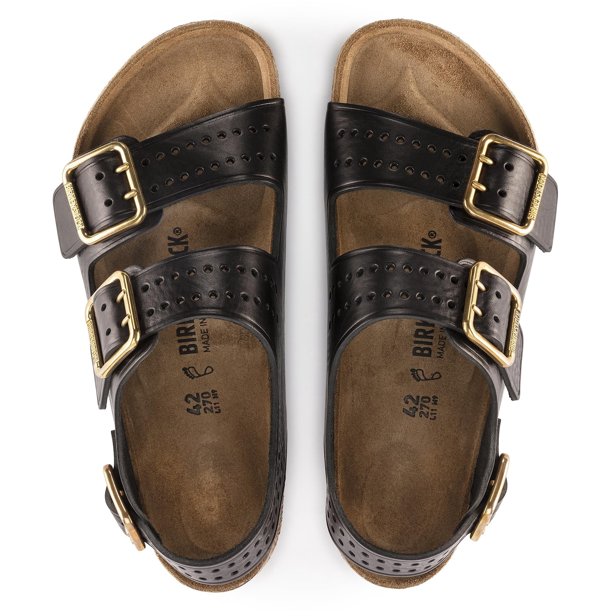 BIRKENSTOCK Milano Bold Aniline Leather Sandals - Maximum Grip and Modern Urban Style - Multiple Color & Sizes