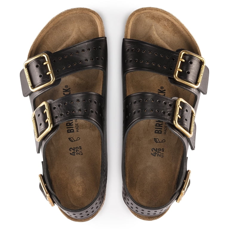 BIRKENSTOCK Milano Bold Aniline Leather Sandals - Maximum 
