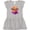 AC-Heather Grey, variant on Inktastic Daytona Beach Florida Sunset Girls Toddler Dress