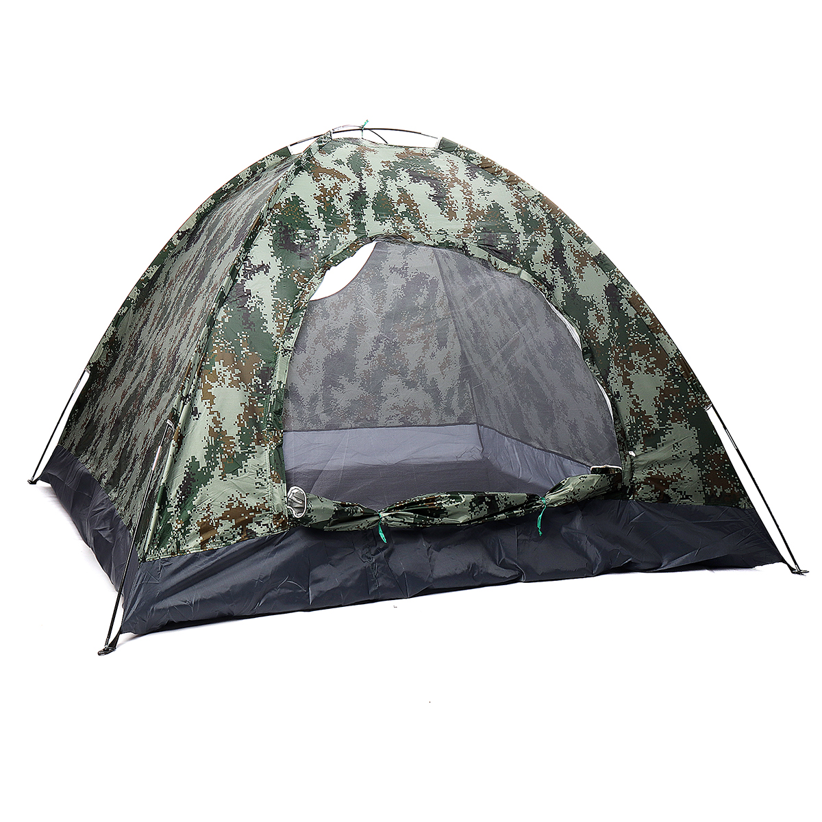 Waterproof 2 Person Man Tent Folding Camping Hiking Outdoor Beach Camo Tent UK