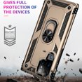 thumbnail image 2 of Allytech Rugged Case for Samsung Galaxy S23 Ultra, Military Grade Protection Shockproof Cover with Metal Rotatable Ring Stand, Magnetic Car Mount Holder Case for Samsung Galaxy S23 Ultra - Gold, 2 of 6