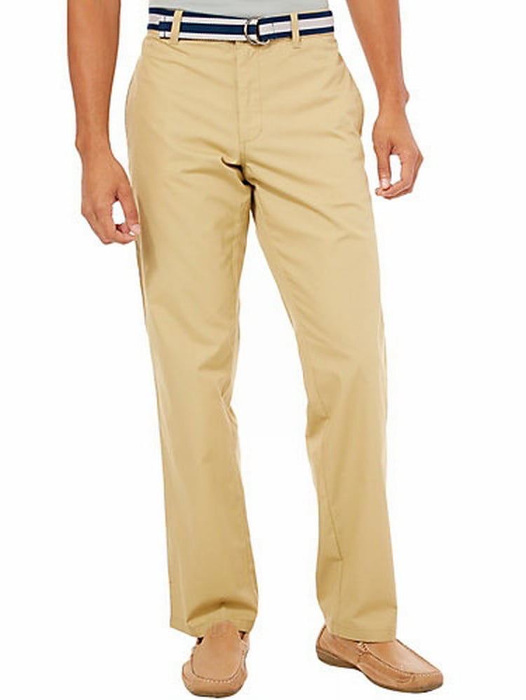 Haggar - NEW Beige Mens Size 38x32 Heritage Poplin Belted Khaki Pants ...