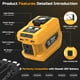 thumbnail image 2 of Inversor de corriente PlantPalGear 220 W para batería Dewalt 20 V 110 V AC, 2 of 9