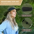 thumbnail image 2 of Outdoor Wide Brim Sun Hats Blocking UV Protection Cap UPF 50+ Foldable Mesh Net for Finishing, Hiking, Camping by Solari, 2 of 7