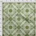 thumbnail image 4 of oneOone Georgette Viscose Green Fabric Asian Block Tile Fabric For Sewing Printed Craft Fabric By The Yard 42 Inch Wide, 4 of 4
