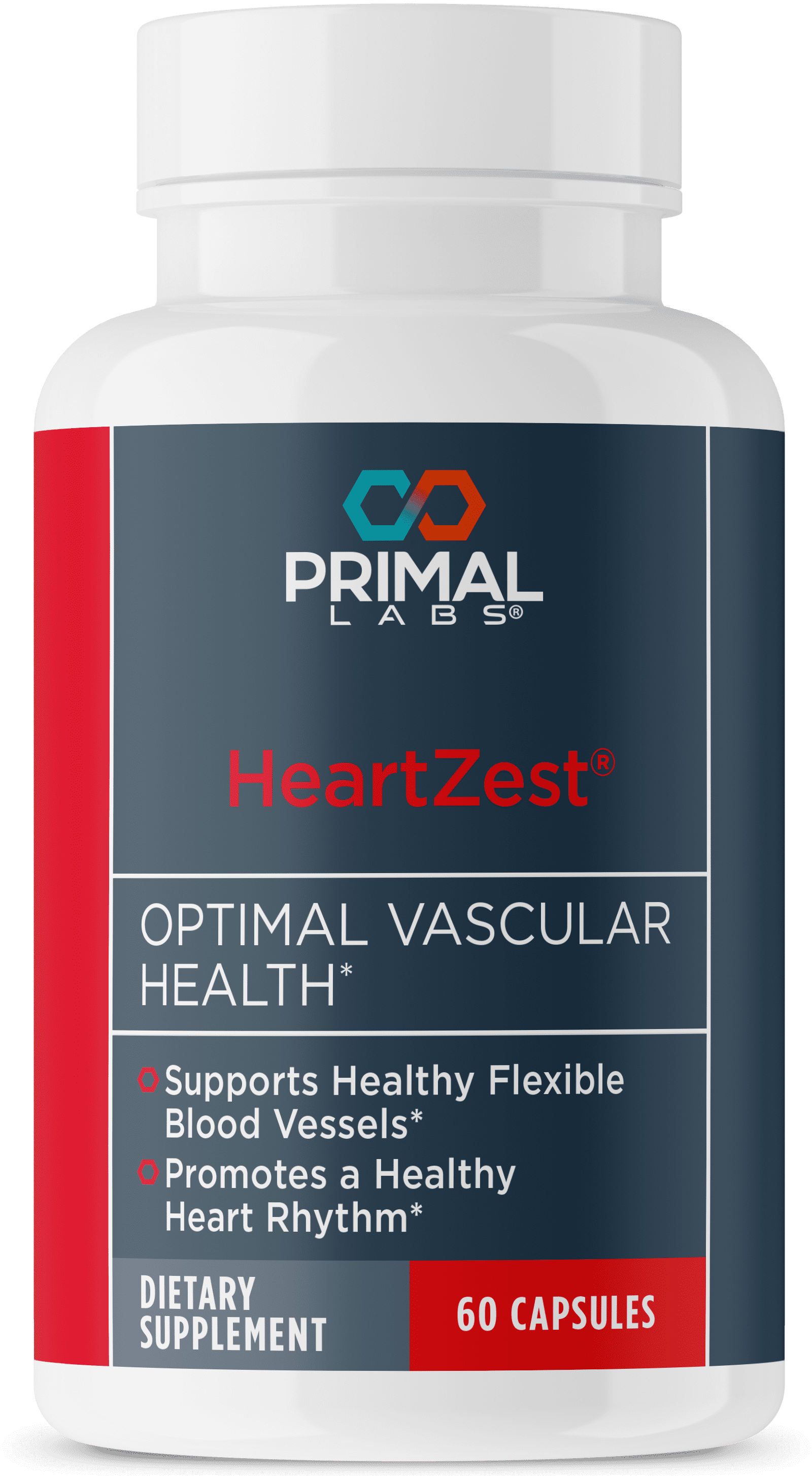 Primal Labs HeartZest for Heart Health Vitamin D3 & K2 Formula 60 Capsules